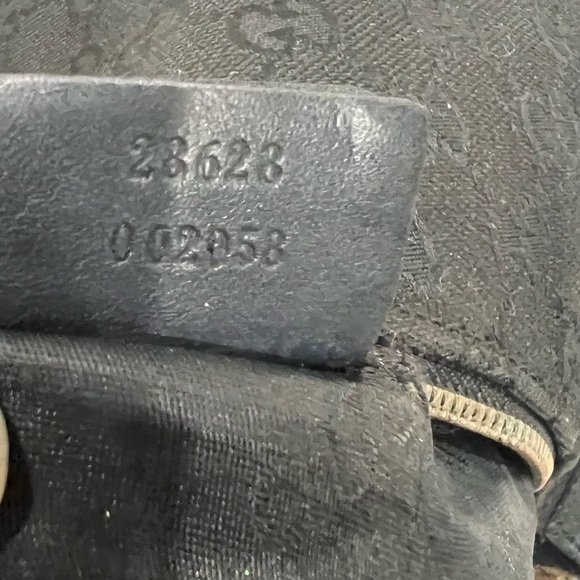 Gucci  Bamboo Ring Half Moon Medium Black Canvas - Picture 12 of 16